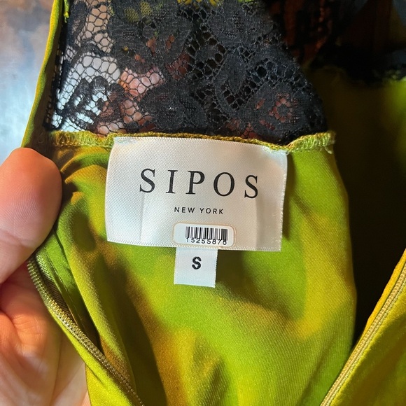 Samantha Sipos-Nasrin Green Sleeveless Midi Slip Dress. Size Small - Picture 8 of 12